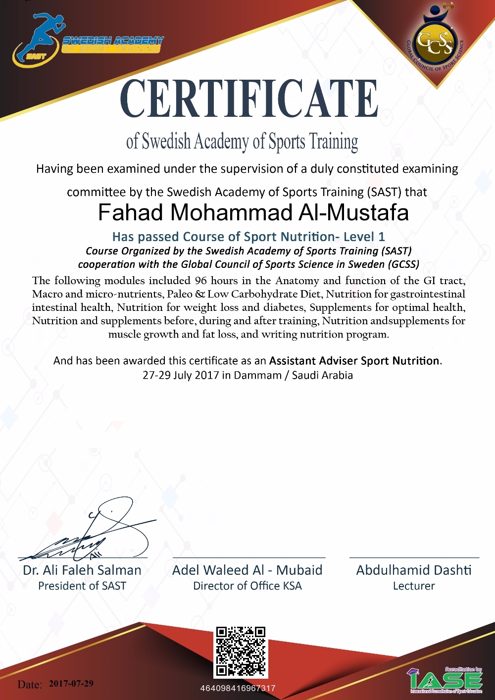 Fahad Mohammad Al-Mustafa